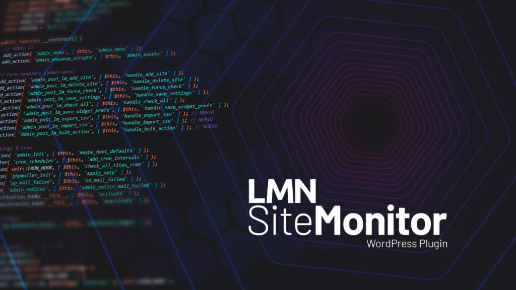 LMN Site Monitor - Monitoriza tus sitios desde la administración de WordPress sin complicaciones