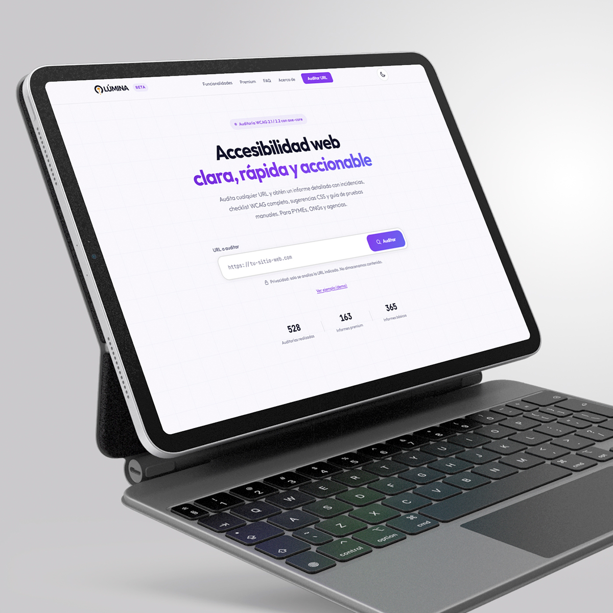 Lúmina · Verificador de Accesibilidad Web (2025-2026)