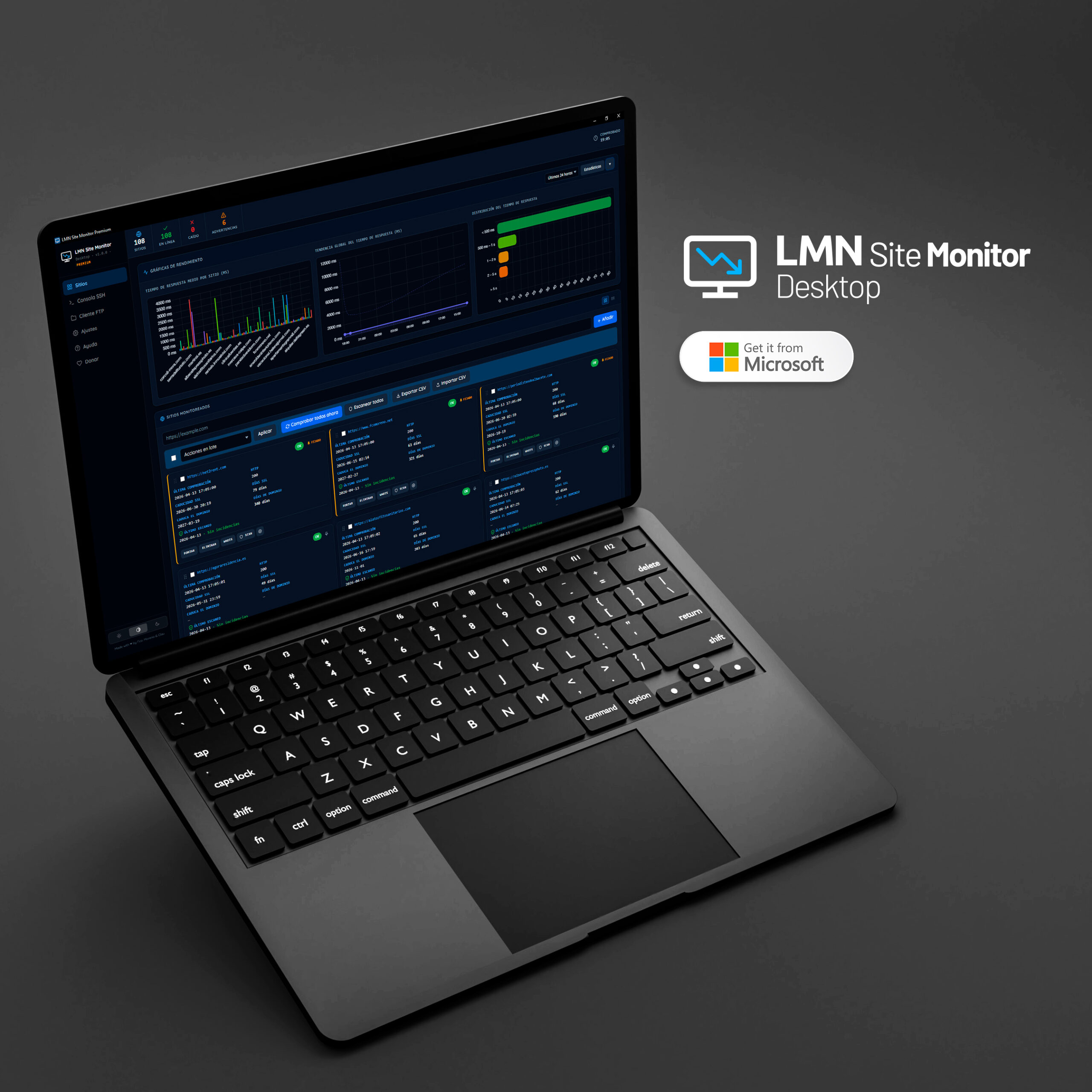LMN Site Monitor Desktop: monitoriza tus webs desde el escritorio, sin complicarte la vida